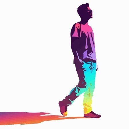 Portrait of a queer person in soft lighting